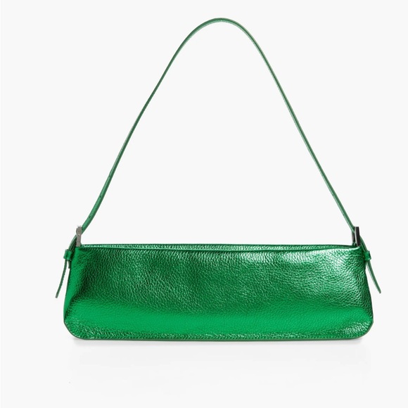 By Fair Dulce Long Metallic Leather Shoulder Bag green - Picture 4 of 16